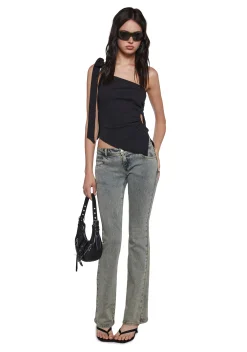 Sugar Thrillz Tops|Plus*Dream Girl Asymmetrical Top - Black