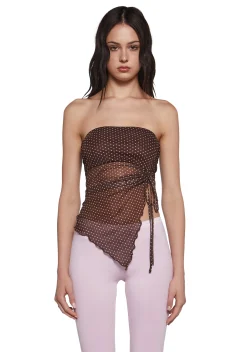x_Blue Blush Tops*Dream Pout Asymmetrical Top