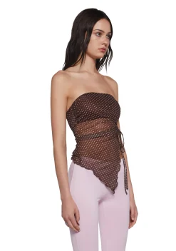 x_Blue Blush Tops*Dream Pout Asymmetrical Top