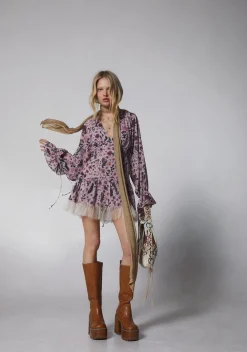 Current Mood Dresses|Mini Dresses*Dreamy Dusk Mini Dress - Floral