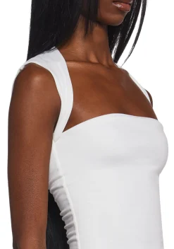 X_TEMPTATION LA Tops*Dress Code Violation Crop Top - Ivory