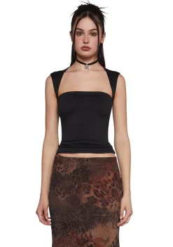 X_TEMPTATION LA Tops*Dress Code Violation Crop Top