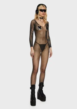 x_Leg Avenue Jumpsuits & Rompers|Lingerie*Dripped Out Fishnet Catsuit