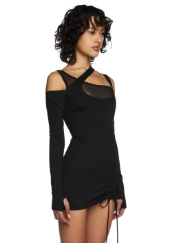 Poster Grl Dresses|Mini Dresses*Drop A Name Long Sleeve Mini Dress