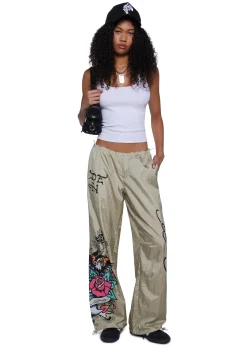Ed Hardy Bottoms|Pants*Eagle Anchor Nylon Pants
