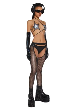 Club Exx Bottoms|Pants*Electronica Fishnet Chaps