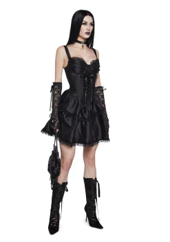 Widow Dresses|Mini Dresses*Embraced By The Night Mini Dress