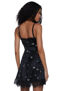 Widow Dresses*Enchanted Forest Embroidered Floral Dress