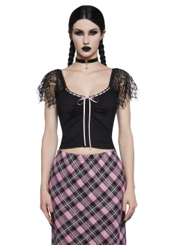 Widow Tops|Plus*Enchanted Marionette Lace Top