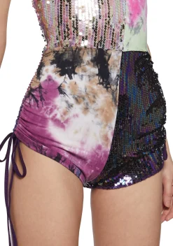 Club Exx Jumpsuits & Rompers|Plus*Endless Horizon Shredded Romper - Tie Dye
