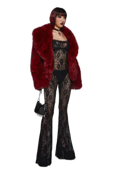Widow Jumpsuits & Rompers*Enraptured Nightfall Lace Jumpsuit