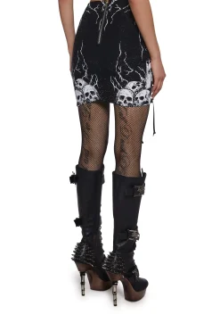 Widow Bottoms|Skirts*Eternal Damnation Graphic Skirt
