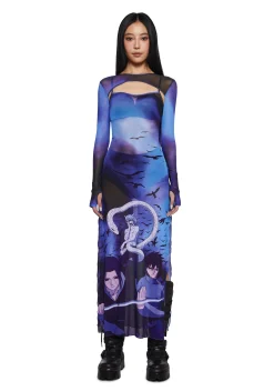 Dolls Kill x NARUTO SHIPPUDEN Dresses|Plus*Eternal Reflection Maxi Dress And Shrug Set