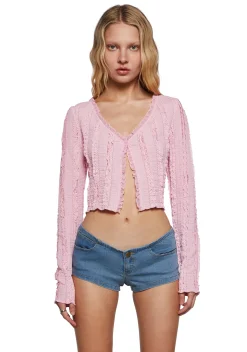 Sugar Thrillz Tops|Plus*Ex And The City Knit Cardigan