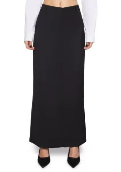 X_HONEY MANGO Bottoms|Skirts*Executive Suite Maxi Skirt - Black