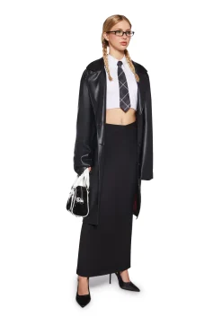 X_HONEY MANGO Bottoms|Skirts*Executive Suite Maxi Skirt - Black