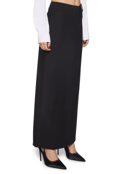 X_HONEY MANGO Bottoms|Skirts*Executive Suite Maxi Skirt - Black
