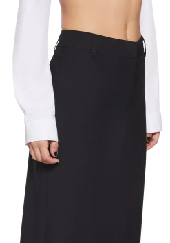 X_HONEY MANGO Bottoms|Skirts*Executive Suite Maxi Skirt - Black