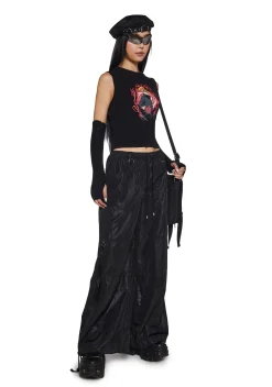 Dolls Kill x NARUTO SHIPPUDEN Tops|Plus*Explosive Art Top And Arm Warmers Set
