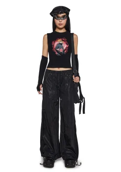 Dolls Kill x NARUTO SHIPPUDEN Tops|Plus*Explosive Art Top And Arm Warmers Set