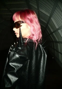 Club Exx Outerwear|Plus*Exquisite Pain Spiked Jacket