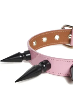 Funk Plus Jewelry*Extra Long Spiked Choker - Pink