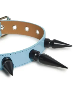 Funk Plus Jewelry*Extra Long Spiked Choker - Blue