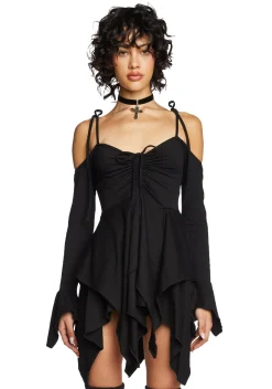 Current Mood Dresses*F is For Fairies Handkerchief Dress - Black