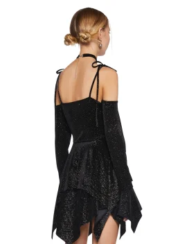Current Mood Dresses|Plus*F is For Fairies® Handkerchief Dress - Glitter Velour