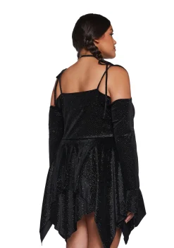Current Mood Dresses|Plus*F is For Fairies® Handkerchief Dress - Glitter Velour