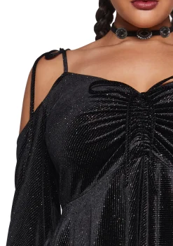 Current Mood Dresses|Plus*F is For Fairies® Handkerchief Dress - Glitter Velour