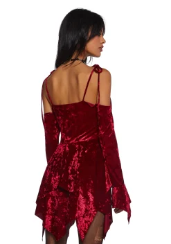 Current Mood Dresses|Plus*F is For Fairies Handkerchief Dress - Red Velvet