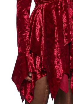 Current Mood Dresses|Plus*F is For Fairies Handkerchief Dress - Red Velvet