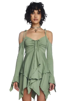 Current Mood Dresses*F is For Fairies Handkerchief Dress - Sage