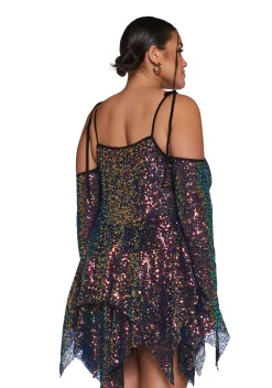 Club Exx Dresses|Plus*F is For Fairies Handkerchief Dress - Sequin