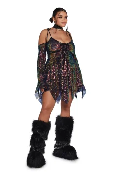 Club Exx Dresses|Plus*F is For Fairies Handkerchief Dress - Sequin