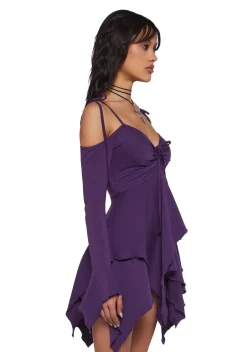 Current Mood Dresses*F is For Fairies Handkerchief Dress - Violet