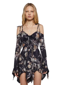 Current Mood Dresses|Plus*F is For Fairies Handkerchief Dress - Spring Floral