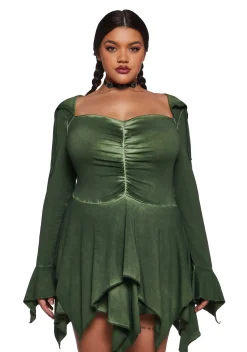 Current Mood Dresses|Mini Dresses*F Is For Fairies® Hooded Mini Dress - Green