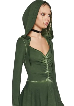 Current Mood Dresses|Mini Dresses*F Is For Fairies® Hooded Mini Dress - Green