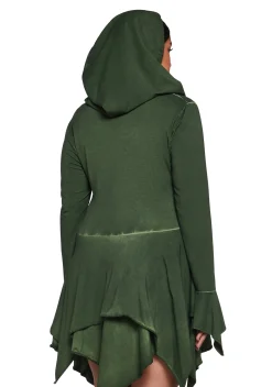 Current Mood Dresses|Mini Dresses*F Is For Fairies® Hooded Mini Dress - Green