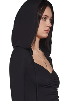 Current Mood Dresses|Mini Dresses*F Is For Fairies® Hooded Mini Dress - Black