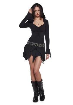 Current Mood Dresses|Mini Dresses*F Is For Fairies® Hooded Mini Dress - Black