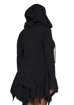 Current Mood Dresses|Mini Dresses*F Is For Fairies® Hooded Mini Dress - Black