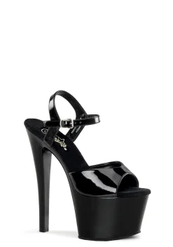 Pleaser Platforms|Heels*Facing Facts Patent Platform Heels