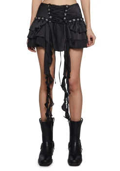 Widow Bottoms|Skirts*Fae Charms Mini Skirt - Black