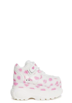 Sugar Thrillz Platforms|Sneakers*Fairywalker Platform Sneakers - White/Pink