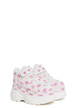 Sugar Thrillz Platforms|Sneakers*Fairywalker Platform Sneakers - White/Pink