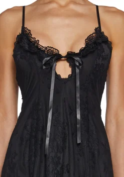 Widow Dresses|Mini Dresses*Faithfully Doomed Lace Mini Dress - Black