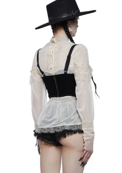 Widow Corsets|Tops*Fall From Grace Velvet Underbust Corset